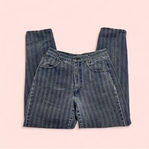 Vintage high waisted striped jeans